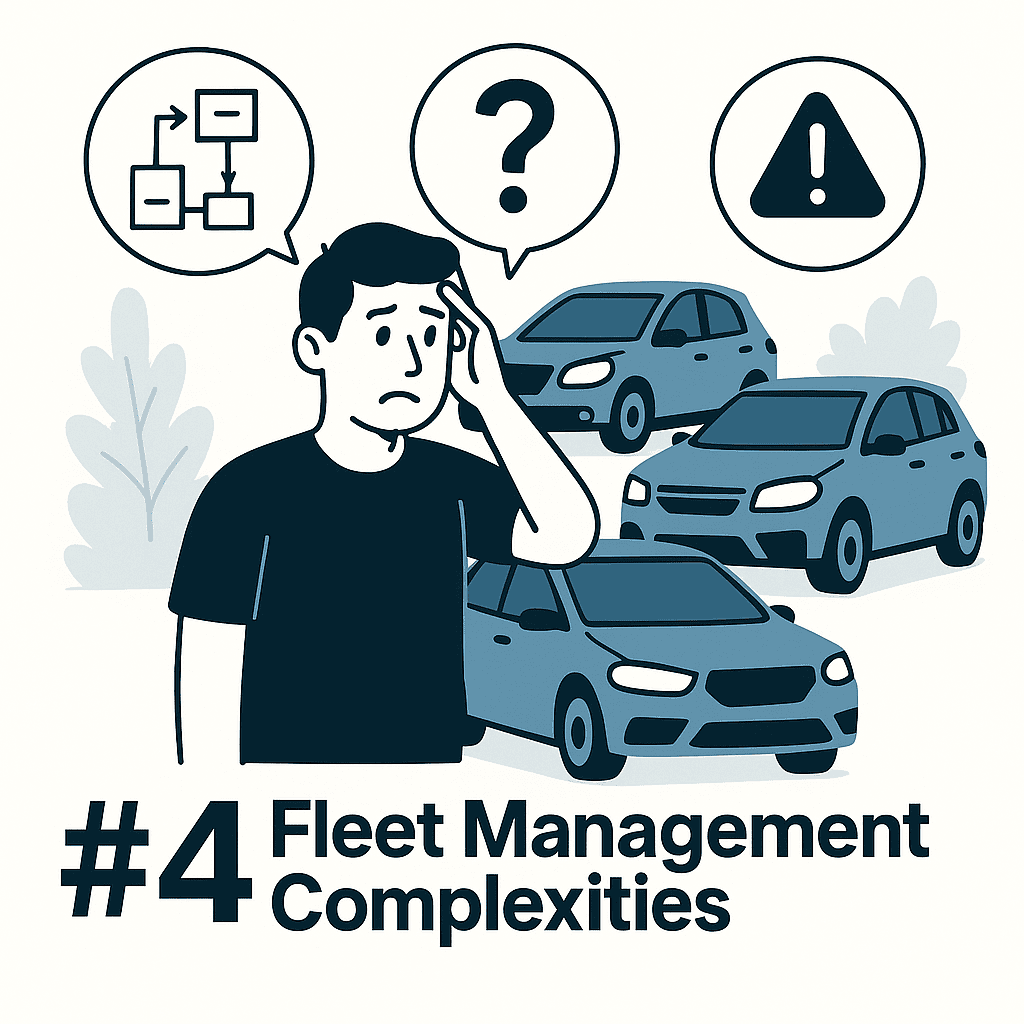 Animation showing fleet management complexities