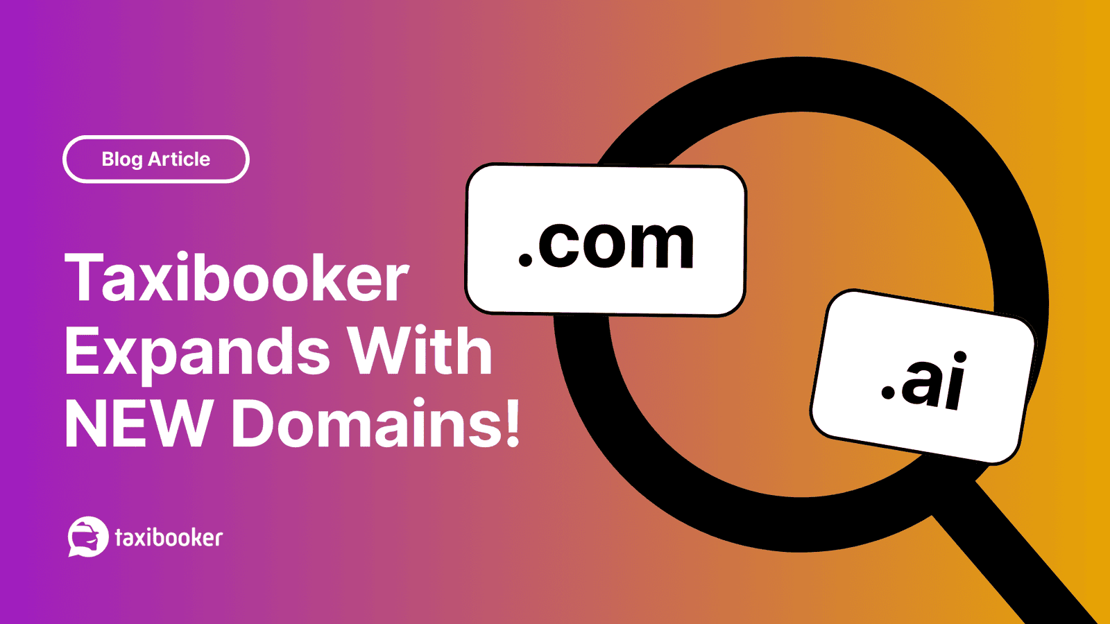 Taxibooker Expands with New Domains taxibooker.com & taxibooker.ai